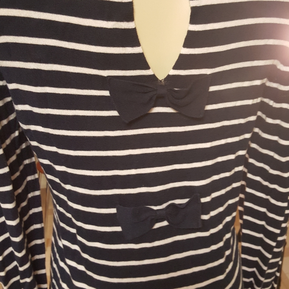 French connection blue strips dress